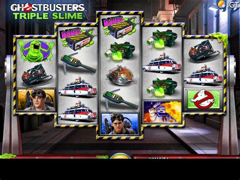 Игровой автомат Ghostbusters Triple Slime  играть бесплатно